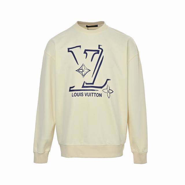 Louis Vuitton 25Fw Sketch Monogram Logo Crew Neck Sweatshirt. Designed by a tren