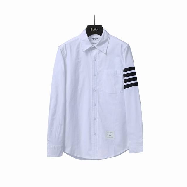 Real shot details + size chart Thom Browne classic Tb single-sleeve black webbin