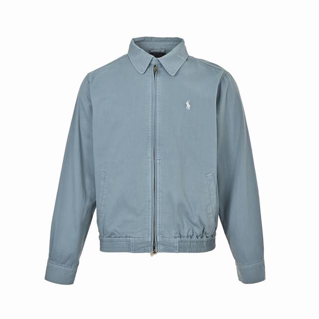 Ralph Lauren 25Fw Embroidered Logo Twill Jacket. A timeless, vintage-inspired st