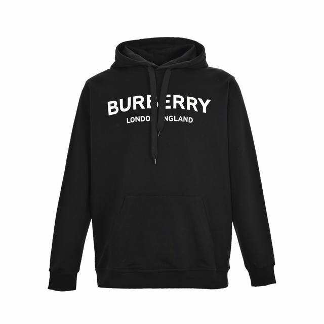 Burberry Classic Letter Print Hooded Sweatshirt ( ) Made from 100% custom-woven