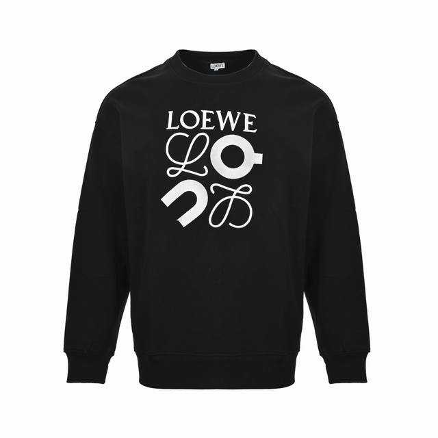 Loewe Collaboration Embroidered Logo Crew Neck Sweatshirt ( ) Made with double-l