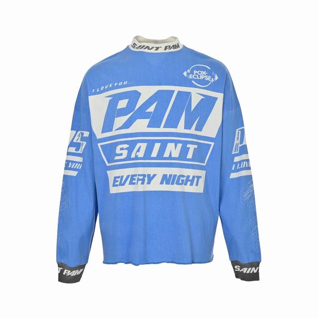 Saint Michael 25Fw PAM Racing Car Print Long-Sleeve Shirt. This garment, develop