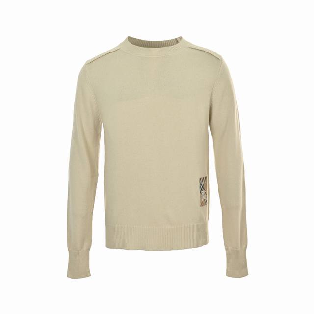 Burberry Check Equestrian Applique Crew Neck Sweater. This new 25Ss Burberry woo