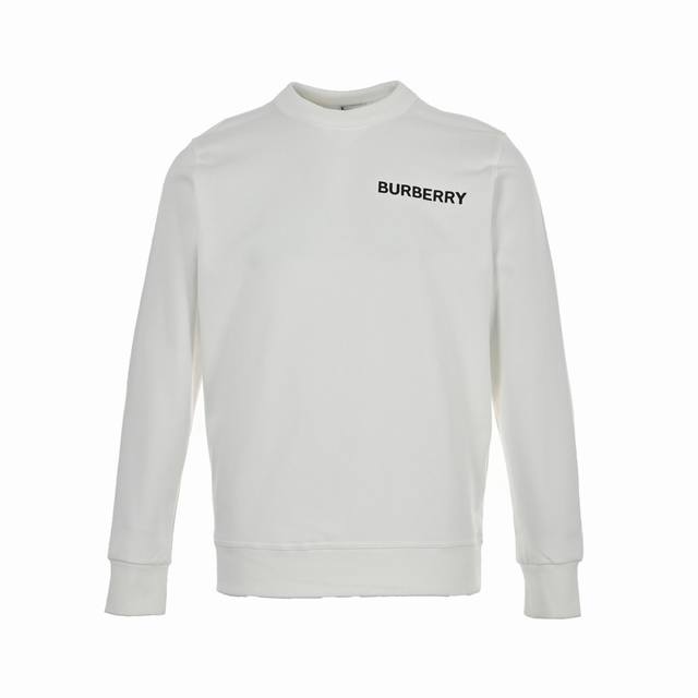 Burberry 23Fw Crew Neck Sweatshirt with Taped Label. Made of 100% custom-woven 4