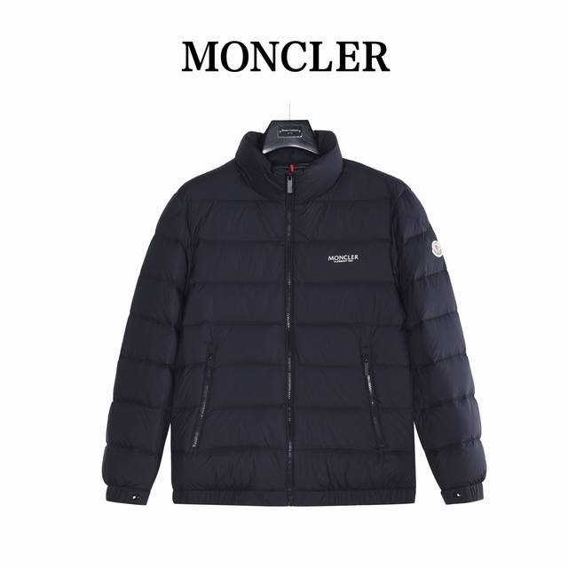 Moncler 25Fw Hooded Down Jacket with Lettering on Chest ( ). Filled with 90% whi