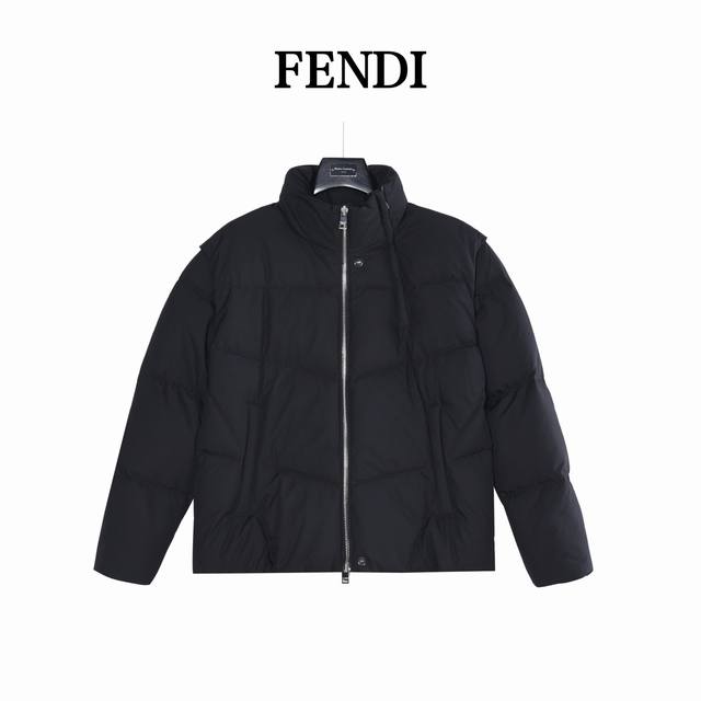 Fendi 25Fw Detachable Stand Collar Down Jacket ( ). Filled with 90% white duck d