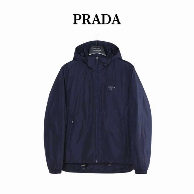 Prada Double-Pocket Fleece Hooded Down Jacket (Top-Tier Version), distinguishin