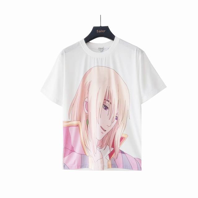 Special Price Loewe & Loewe's Moving Castle Capsule Collection Cotton Print Shor