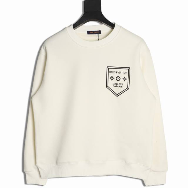 Louis Vuitton Lv 25Fw Shield Crew Neck Sweatshirt ( ) 480G High-Grade Combed Cot