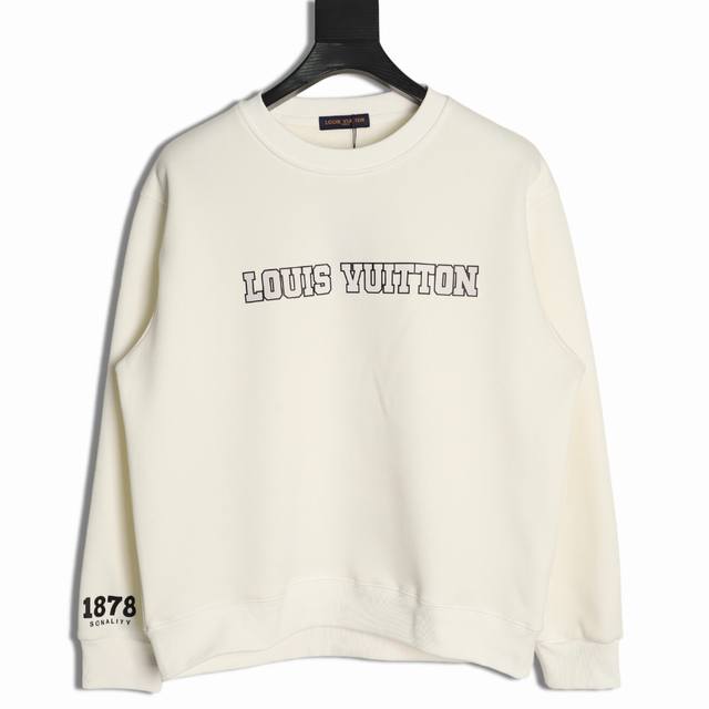 Louis Vuitton Lv 25Fw Crew Neck Sweatshirt with 1878 cuffs ( ). Made of 480G hig