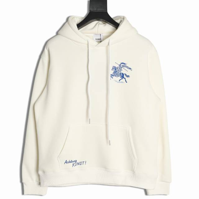 Burberry 25Fw Rider Hoodie ( ) 480G premium combed cotton fabric, original brand