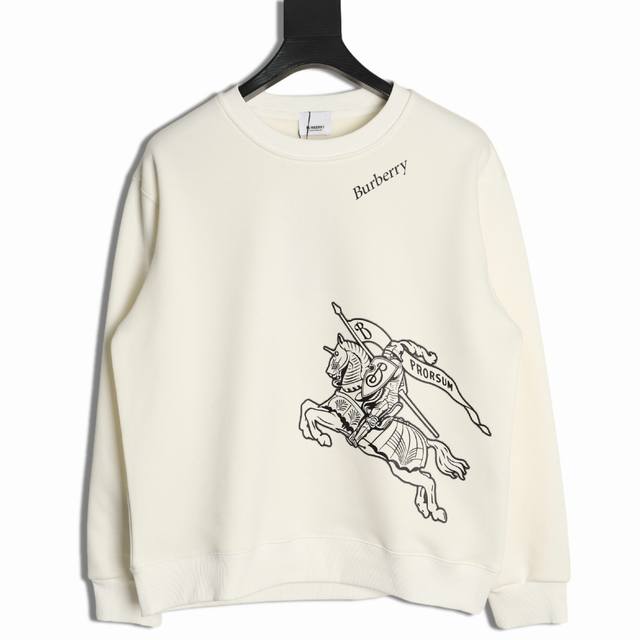 Burberry 25Fw Sketch Horse Crew Neck Sweatshirt ( ) 480G Premium Combed Cotton F