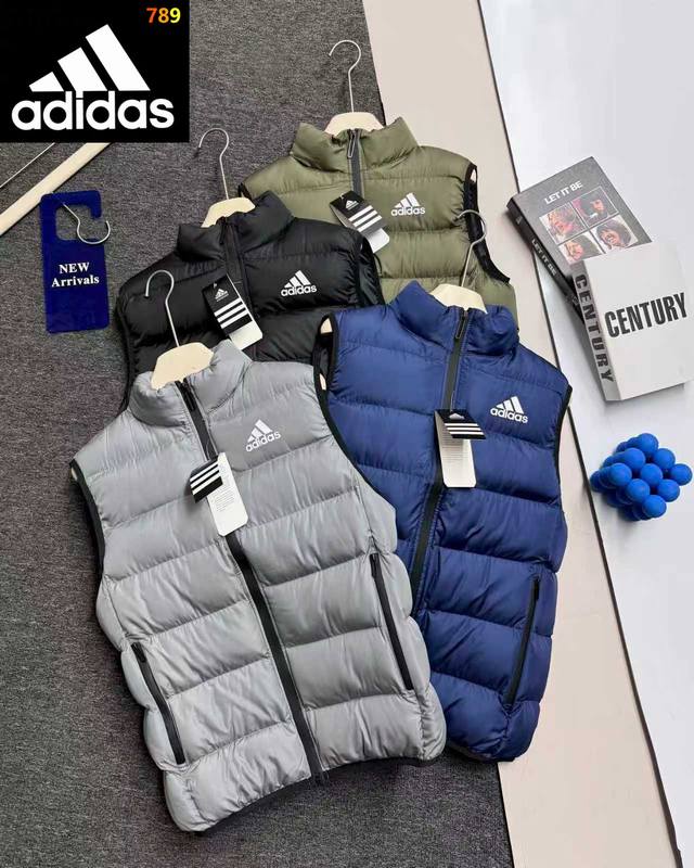 Adidas Classic Rib Down Cotton Vest Superb Quality! Adidas Versatile Cotton Vest