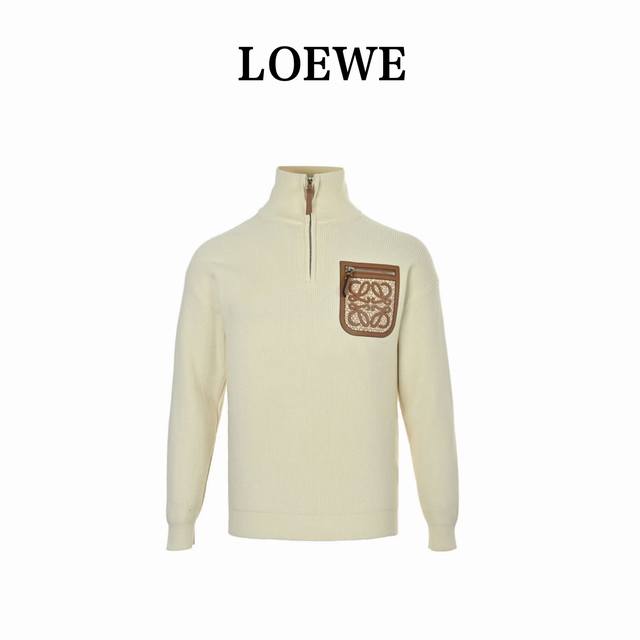 Loewe Half-Zip Sweater with Tapered Pockets. This new Loewe sweater features com