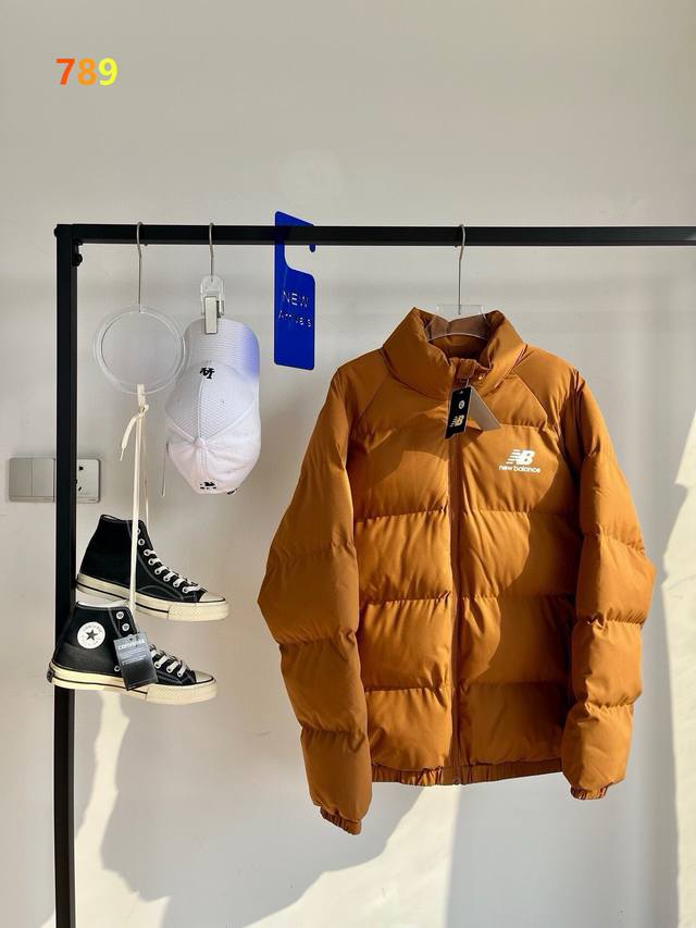 New Balance Winter Couple Stand Collar Down Cotton Jacket/Puff Coat, three colo