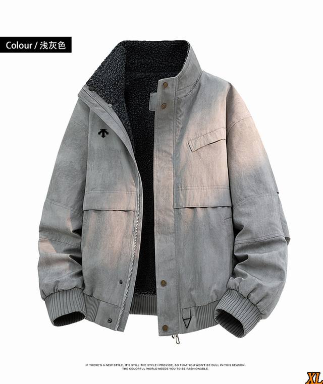 Descente Exclusive Real Shot New Winter High-Quality Fleece-Lined Thick Jacket,