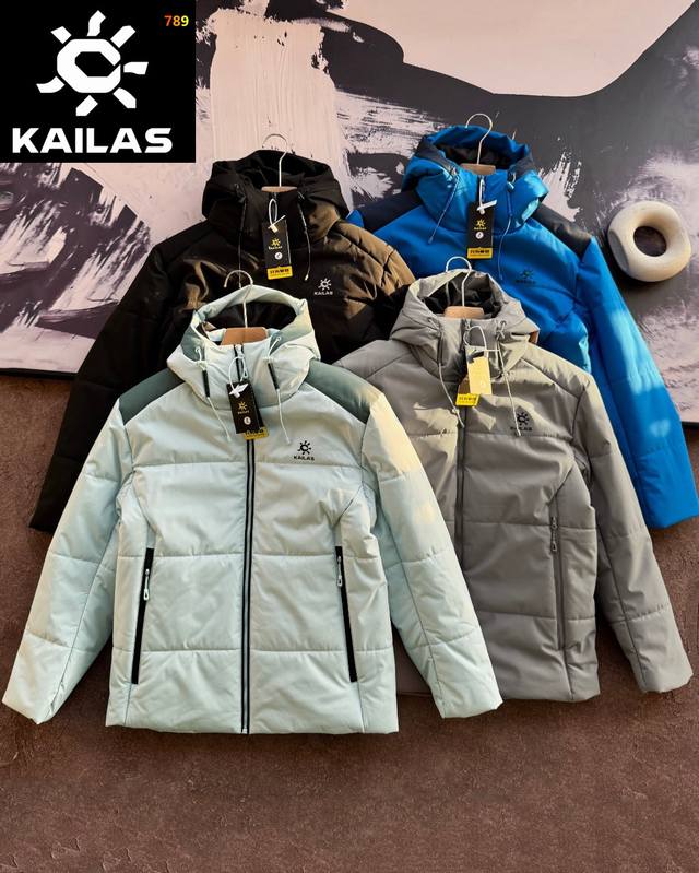 Kailas 700 Outdoor Skiing Hiking Mountaineering Hooded Down Cotton Jacket A sup