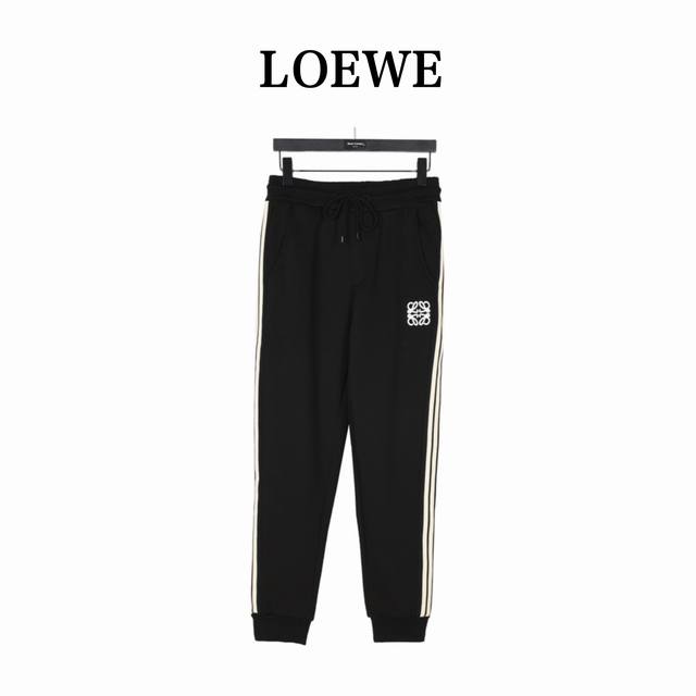 Loewe Logo Embroidered Fleece Sweatpants ( ) Featuring Loewe Anagram logo embroi