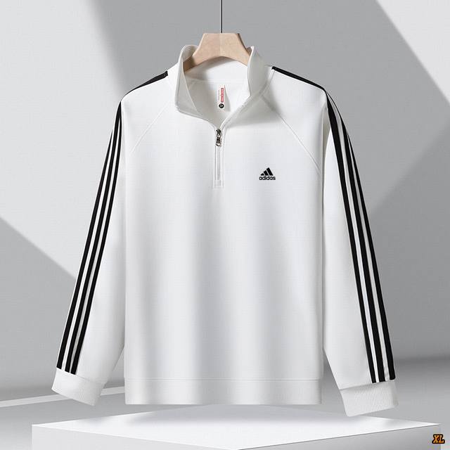 Adidas Exclusive Real Shot New Autumn/Winter High-Quality Three-Stripe Pure Cott