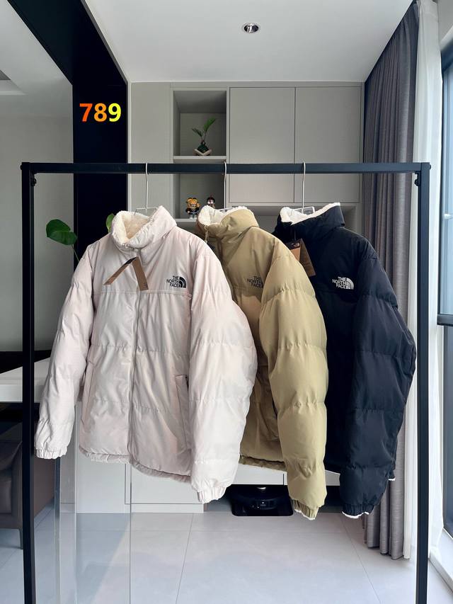 The North Face 24Ss Autumn/Winter New Reversible Lambswool Cotton Jacket, Three