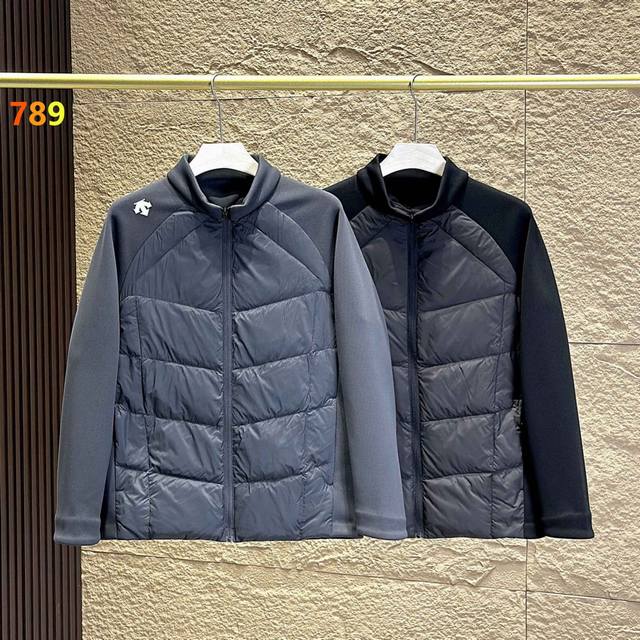 An Xin and Zhang Yi's same style Descente lightweight patchwork down jacket Ds