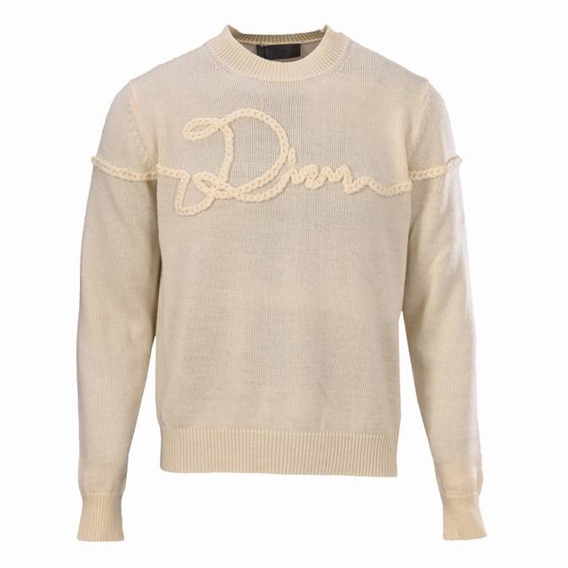 Dior Ribbon Tricolor Signature Knit Turtleneck Sweater ( ) Custom-knitted cloud-