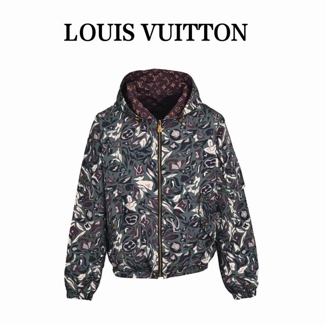 Louis Vuitton LV Xnigo collaboration camouflage reversible hooded jacket. Purcha