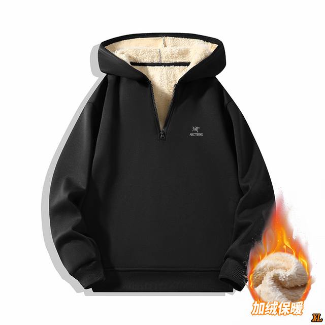 Arc'Teryx Exclusive New Arrival: High-Quality Winter Hooded Fleece-Lined Sweatsh