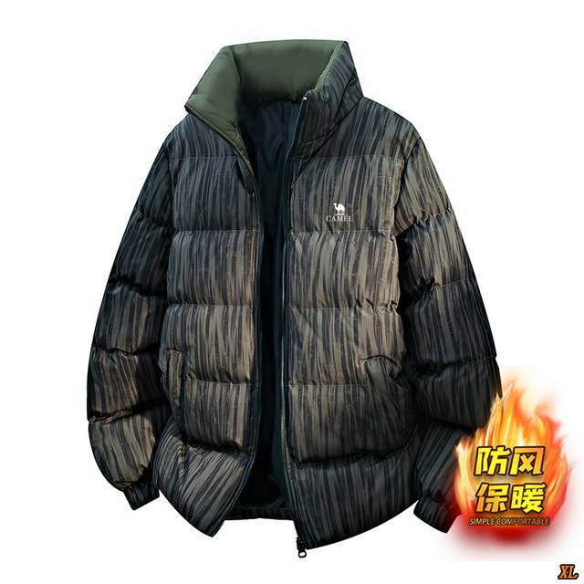 Camel Exclusive Real Shot New Arrival: High-Quality Thickened Puff Coat with Sta