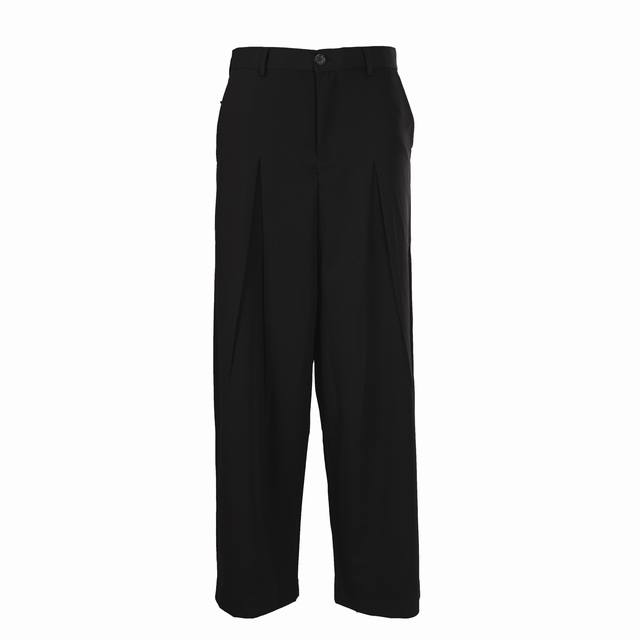 Loewe Velcro Wide-Leg Trousers ( ) Made with custom-made cotton twill worsted fa