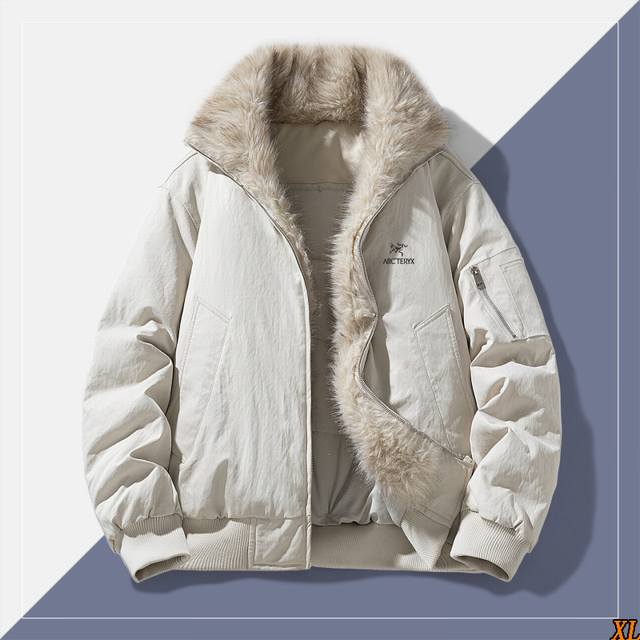 Arc'Teryx Exclusive New Arrival: High-Quality Thick Fur Collar Winter Jacket, Wa
