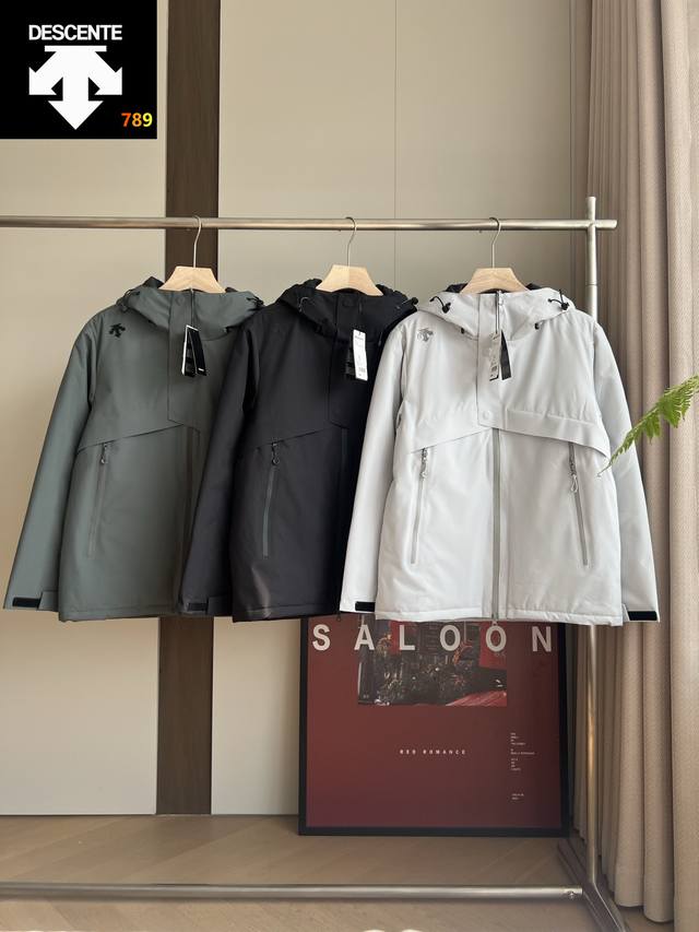 2025 Winter New Arrival, Descente Outdoor Men's and Women's Thick Hooded Cotton