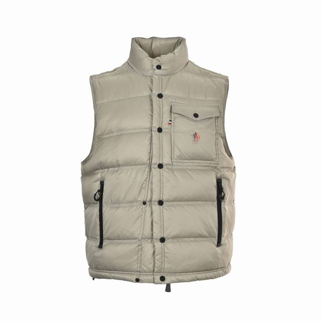 Moncler Reflective Down Vest is made with ultra-fine nylon yarn woven in a high-