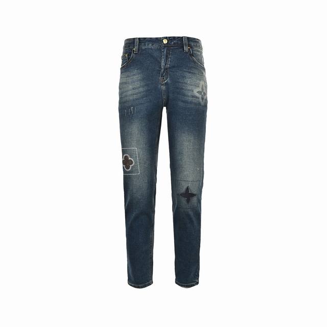 Louis Vuitton 23Fw Embroidered Patchwork Jeans ( ) The best jeans they've made s
