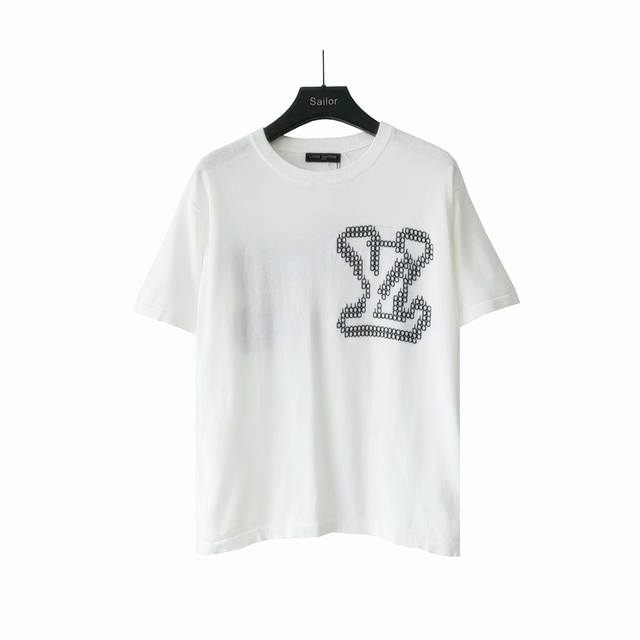 Real shot details + size chart. Louis Vuitton classic logo knit short-sleeved sh