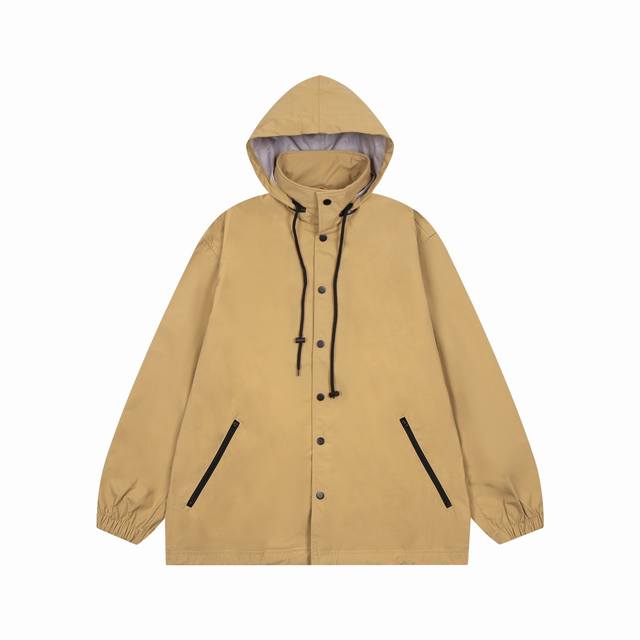 K245# Highest Version Balenciaga 24Ss Classic Foldable Hooded Jacket with Back L