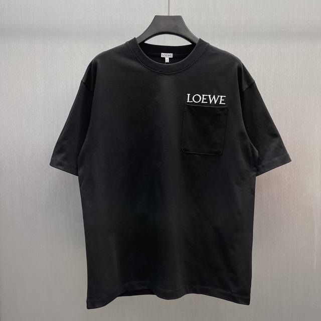 Lowe Pocket Letter Short-Sleeve T-Shirt Size: S-XL Color: Black Medium Weight Co