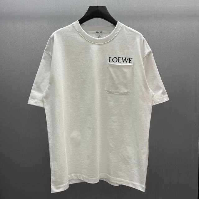 Lowe Pocket Letter Short-Sleeve T-Shirt Size: S-XL Color: White Medium Weight Co