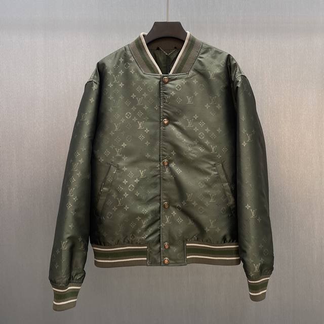 Lu Camouflage Monogram Bomber Jacket Size: S-XL This sleek padded bomber jacket