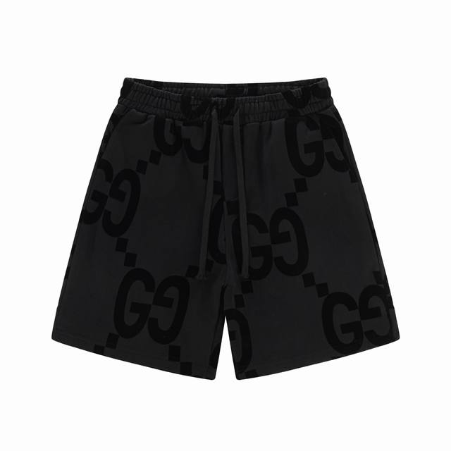 Style No.: 578, G brand new flocked shorts. Made of 380g pure cotton, crisp and