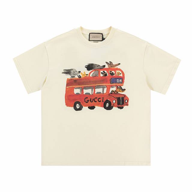 Style No.: 357, Gucci New Arrival! High-weight, seamless print short-sleeved T-