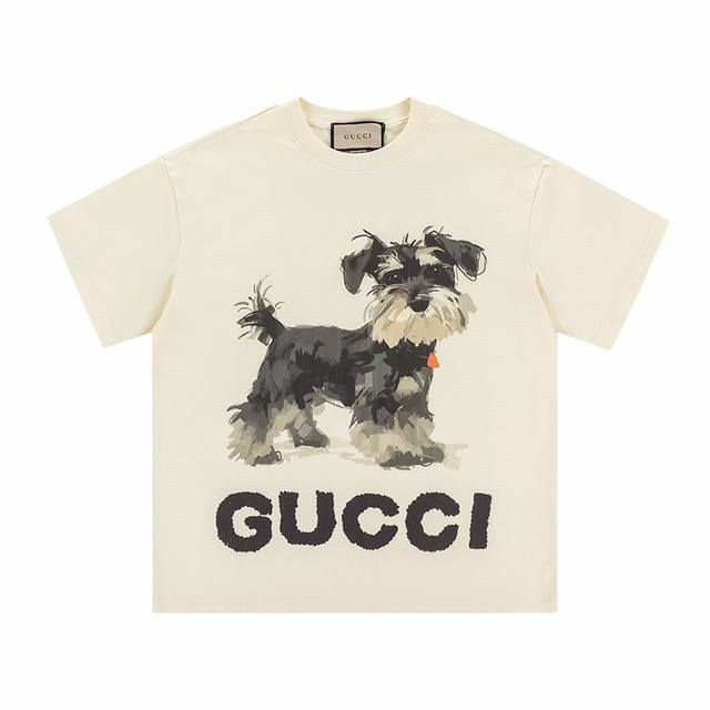 Style No.: 341, Gucci New Arrival! High-weight, seamless print short-sleeved T-
