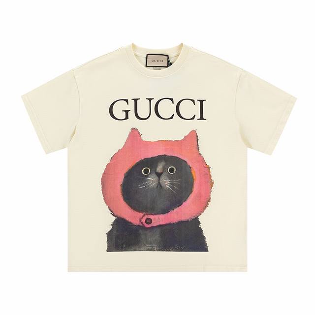 Style No.: 342, Gucci New Arrival! High-weight, seamless print short-sleeved T-