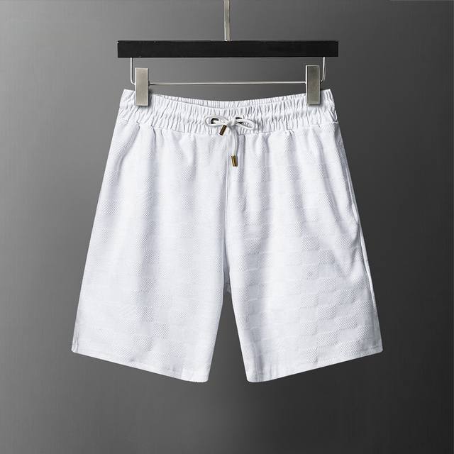 Style No.: A915# L*V 2026 Spring/Summer New Men's All-over Flocked Casual Short
