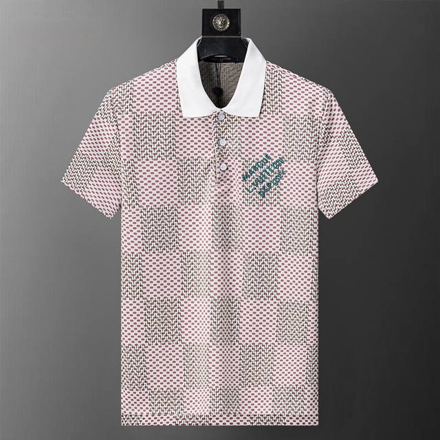 Style No.: A867# L*V 2026 Spring/Summer New Polo Shirt, Knitted Jacquard Fabric