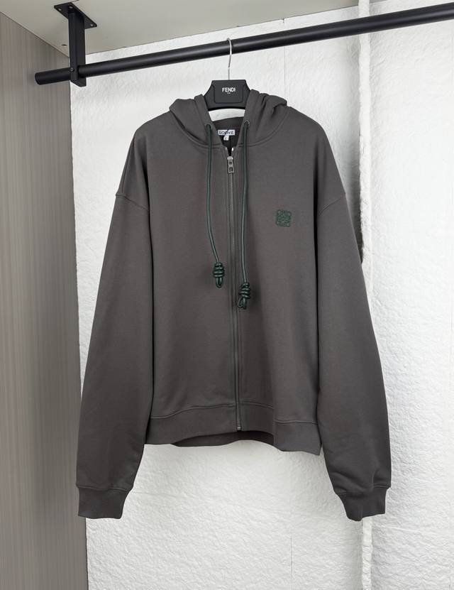 Loewe Embroidered Drawstring Zipper Sweatshirt SML XL