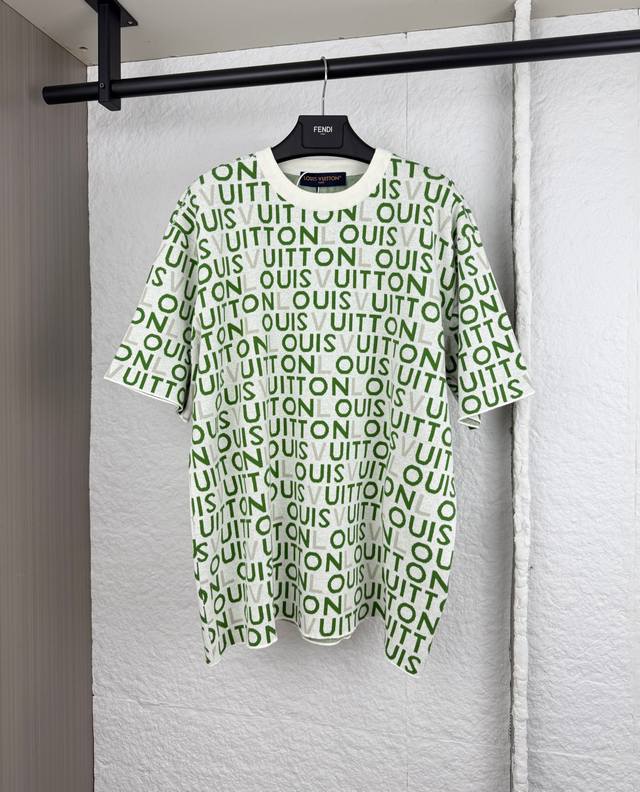 LV Louis monogram jacquard knit short-sleeved top SML XL