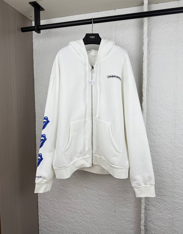 Chrome Hearts Sanskrit Print Zip-Up Hooded Sweatshirt SML XL