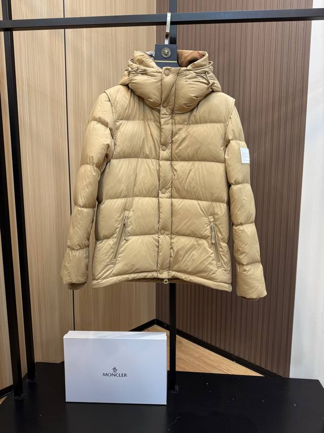 Burberry Four-Color Detachable Sleeve Down Jacket Down Vest Down Jacket Couple S