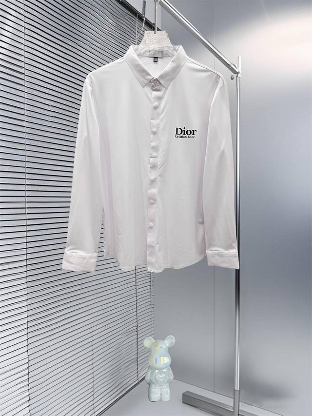 Dior 25S Autumn Men's Long-Sleeve Shirt. Excellent material and workmanship!! T